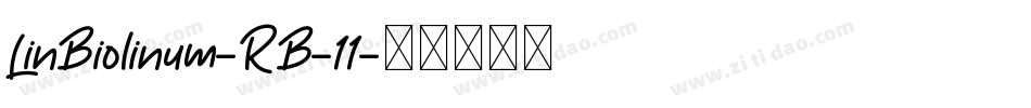 LinBiolinum-RB-11字体转换
