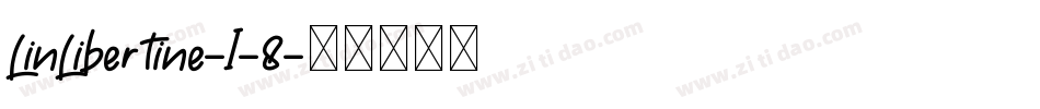 LinLibertine-I-8字体转换