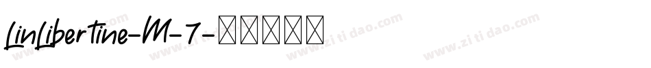 LinLibertine-M-7字体转换