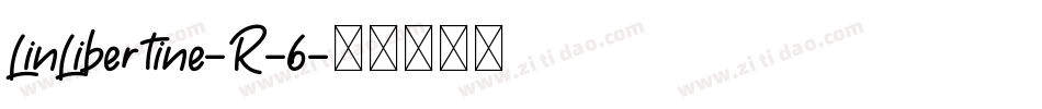 LinLibertine-R-6字体转换