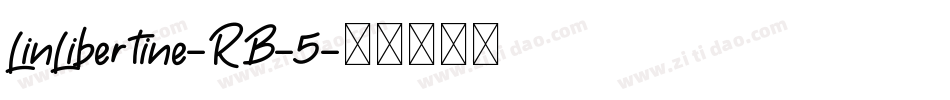 LinLibertine-RB-5字体转换
