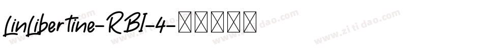 LinLibertine-RBI-4字体转换