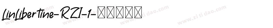 LinLibertine-RZI-1字体转换
