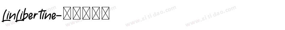 LinLibertine字体转换