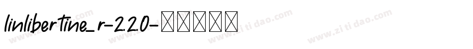 linlibertine_r-2.2.0字体转换