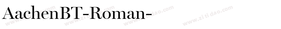AachenBT-Roman字体转换