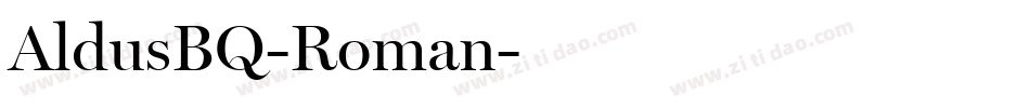 AldusBQ-Roman字体转换