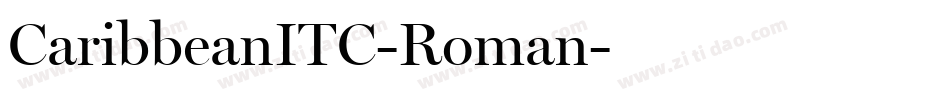 CaribbeanITC-Roman字体转换