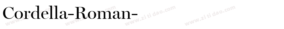 Cordella-Roman字体转换
