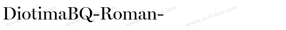 DiotimaBQ-Roman字体转换