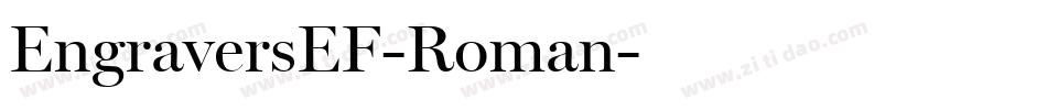 EngraversEF-Roman字体转换