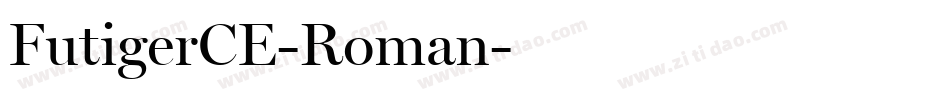 FutigerCE-Roman字体转换