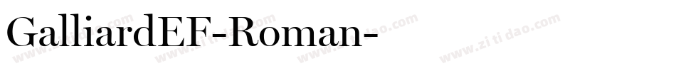 GalliardEF-Roman字体转换 GalliardEF-Roman字体转换