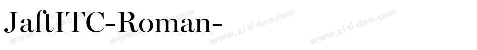 JaftITC-Roman字体转换