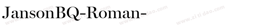 JansonBQ-Roman字体转换
