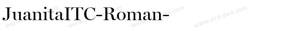 JuanitaITC-Roman字体转换