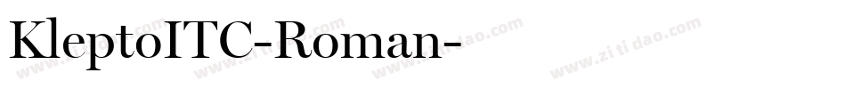 KleptoITC-Roman字体转换
