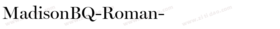MadisonBQ-Roman字体转换