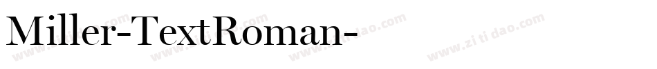 Miller-TextRoman字体转换