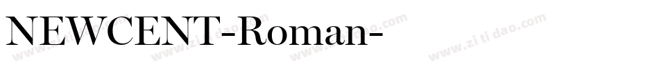 NEWCENT-Roman字体转换