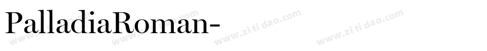 PalladiaRoman字体转换