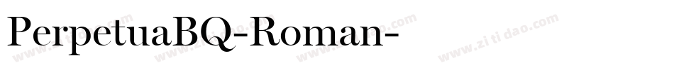 PerpetuaBQ-Roman字体转换
