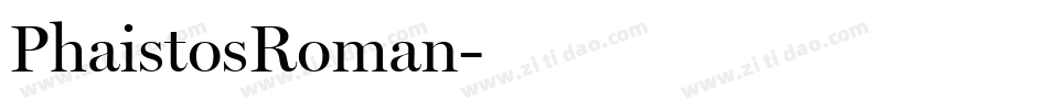 PhaistosRoman字体转换