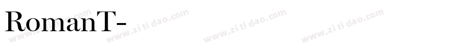 RomanT字体转换