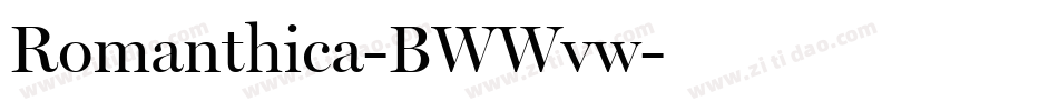 Romanthica-BWWvw字体转换 Romanthica-BWWvw字体转换