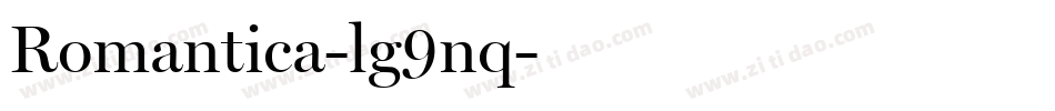 Romantica-lg9nq字体转换