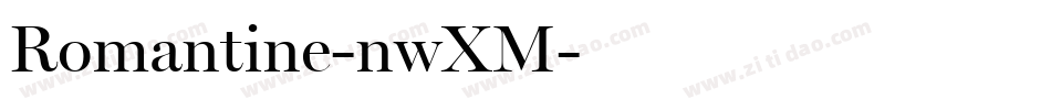 Romantine-nwXM字体转换