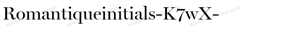 Romantiqueinitials-K7wX字体转换
