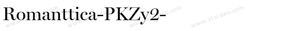 Romanttica-PKZy2字体转换