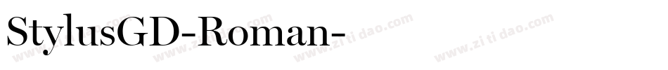 StylusGD-Roman字体转换
