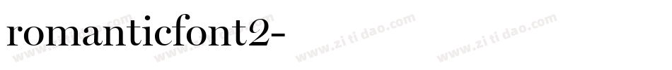 romanticfont2字体转换