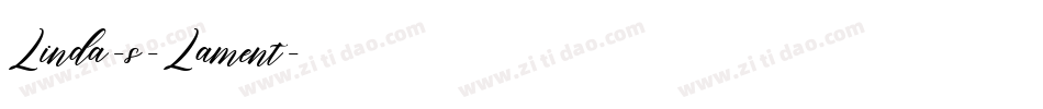 Linda-s-Lament字体转换