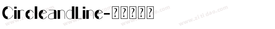 CircleandLine字体转换