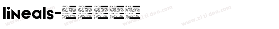 lineals字体转换