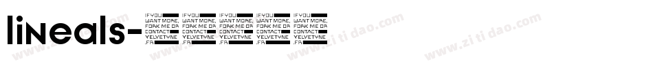 lineals字体转换