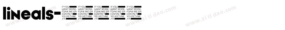 lineals字体转换