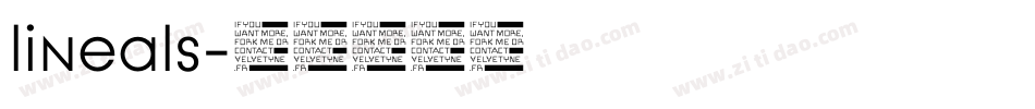 lineals字体转换