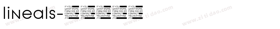 lineals字体转换