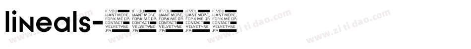 lineals字体转换