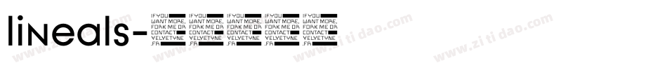 lineals字体转换
