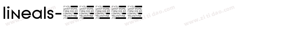 lineals字体转换