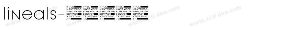 lineals字体转换