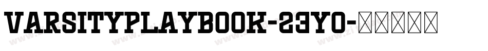 VarsityPlaybook-23yo字体转换