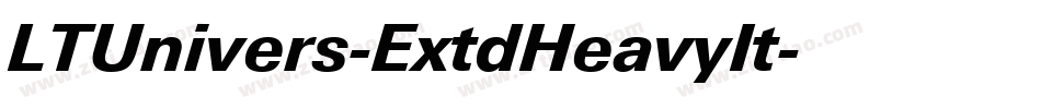 LTUnivers-ExtdHeavyIt字体转换