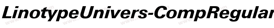 LinotypeUnivers-CompRegular字体转换