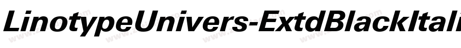 LinotypeUnivers-ExtdBlackItalic字体转换 LinotypeUnivers-ExtdBlackItalic字体转换